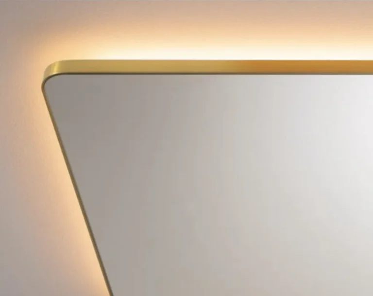 NewThingLine-Minimalist LED Bathroom Mirror Aluminum Framed IP44 For Hotel Architecture and Bathroom Brands Wholesale Projects Amazon Sellers Contractors
