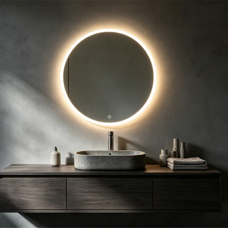 Collection of precision-engineered LED bathroom mirrors for residential and hospitality projects.