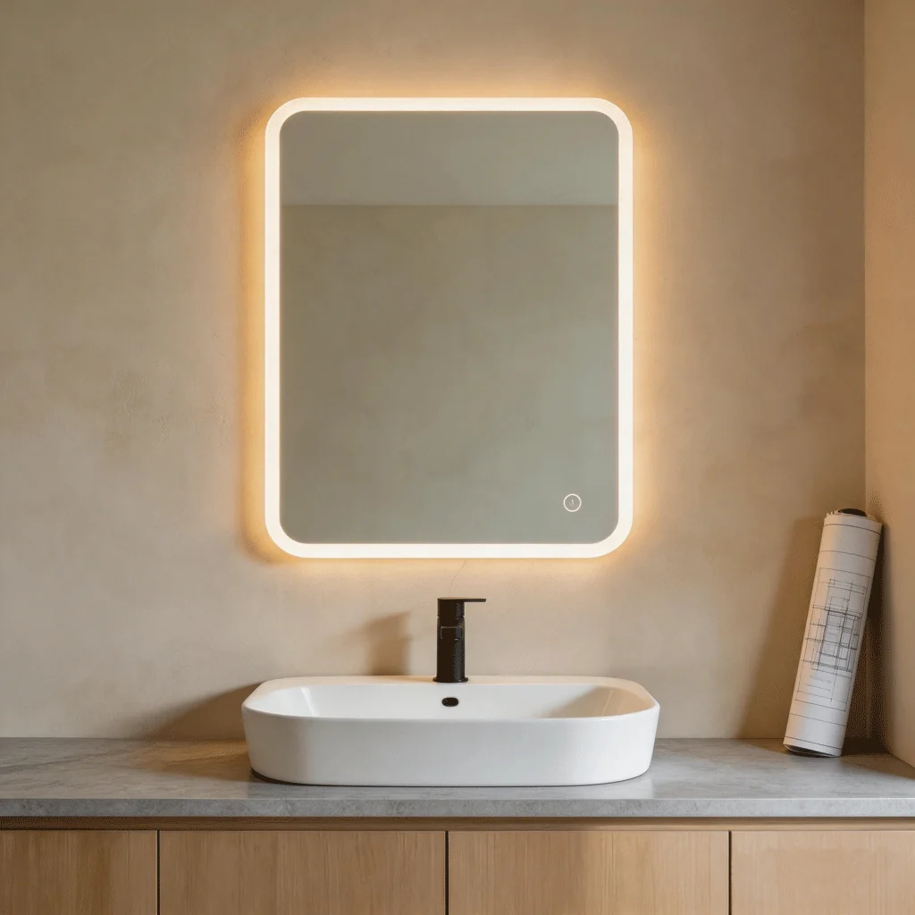 Bespoke smart mirror project sample for OEM manufacturing partners.
