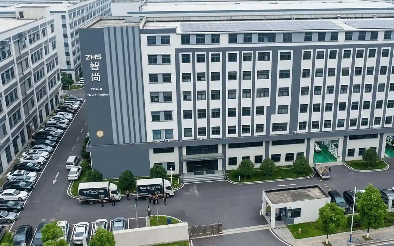About NewThingLine factory building and LED mirror manufacturing base