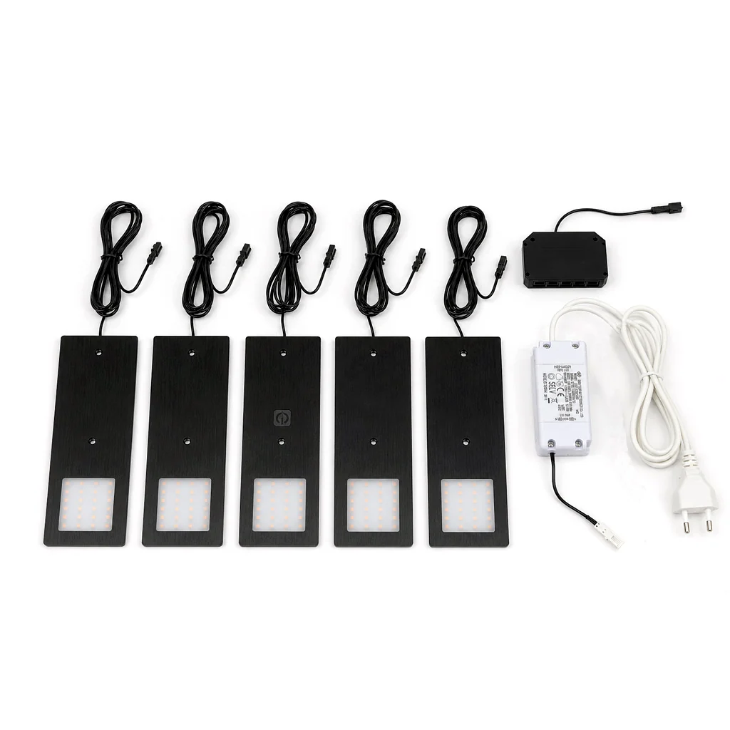 Aster D brushed black 5 Kit complete set
