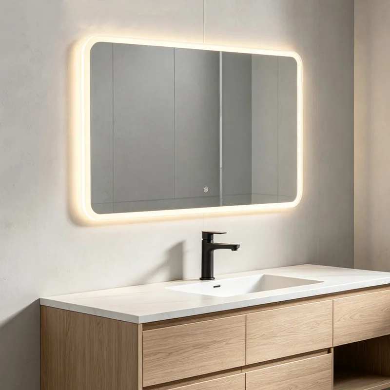 NewThingLine Siena LED Bathroom Mirror 127x83cm side view