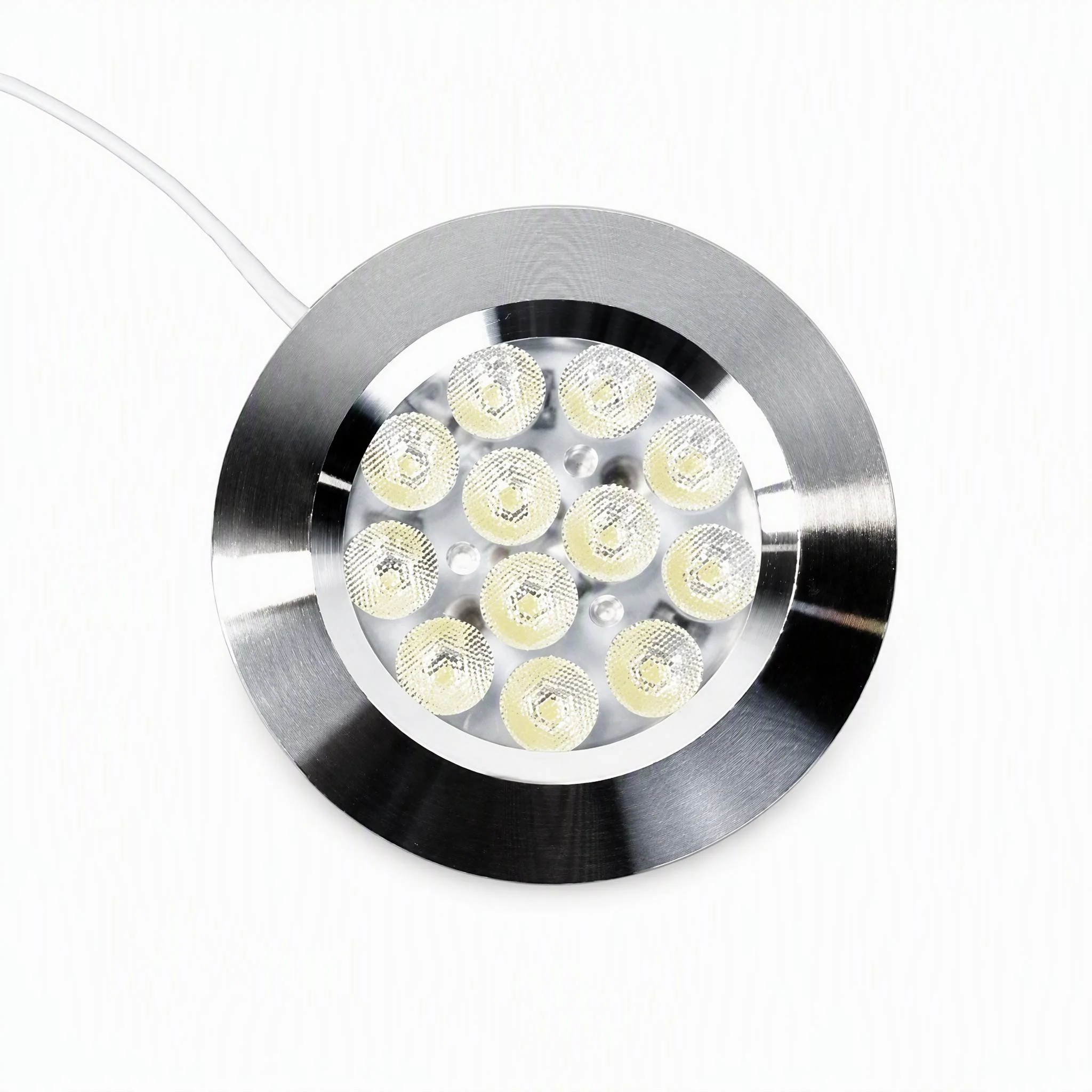 Elin aluminum undercabinet LED spot angled view