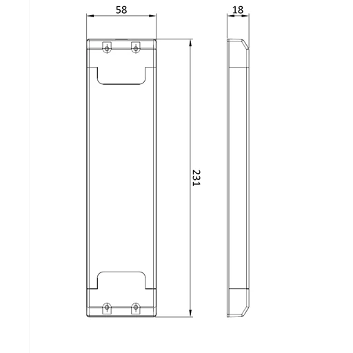 NewThingLine 12SF60IP IP44 LED driver dimension drawing preview