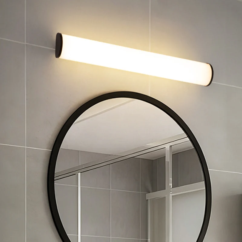 NewThingLine Opal Contour Waterproof IP44 Bathroom Wall Lamp with Opal Glass Shade gallery