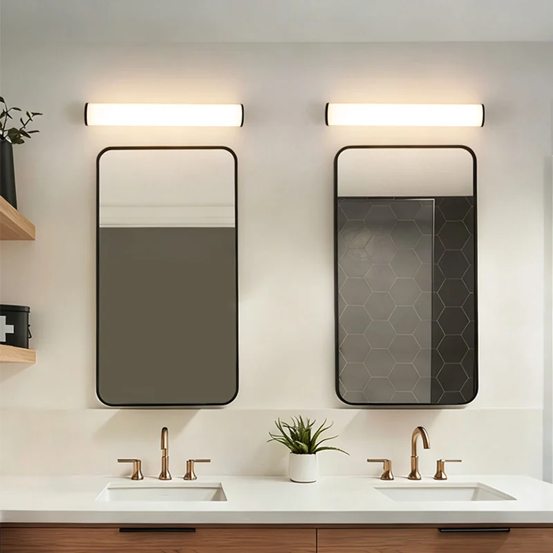 NewThingLine Opal Contour Waterproof IP44 Bathroom Wall Lamp with Opal Glass Shade lifestyle