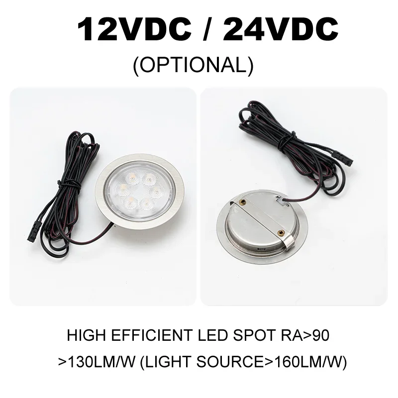 Wardrobe interior lighting application with LED cabinet lights and sensor control