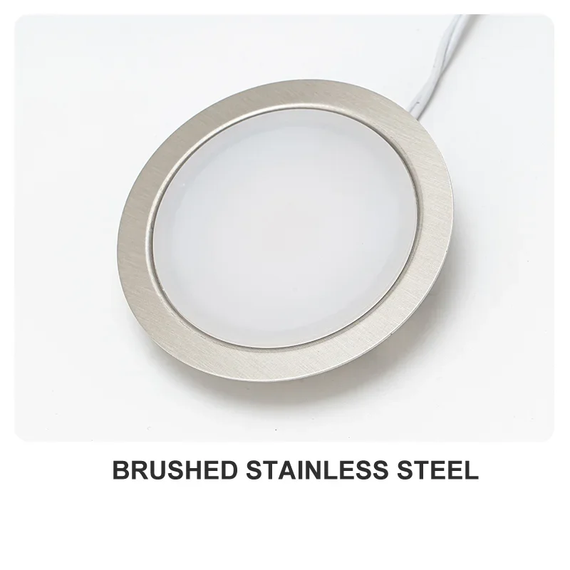 Recessed cabinet light for wardrobe and kitchen furniture interior lighting