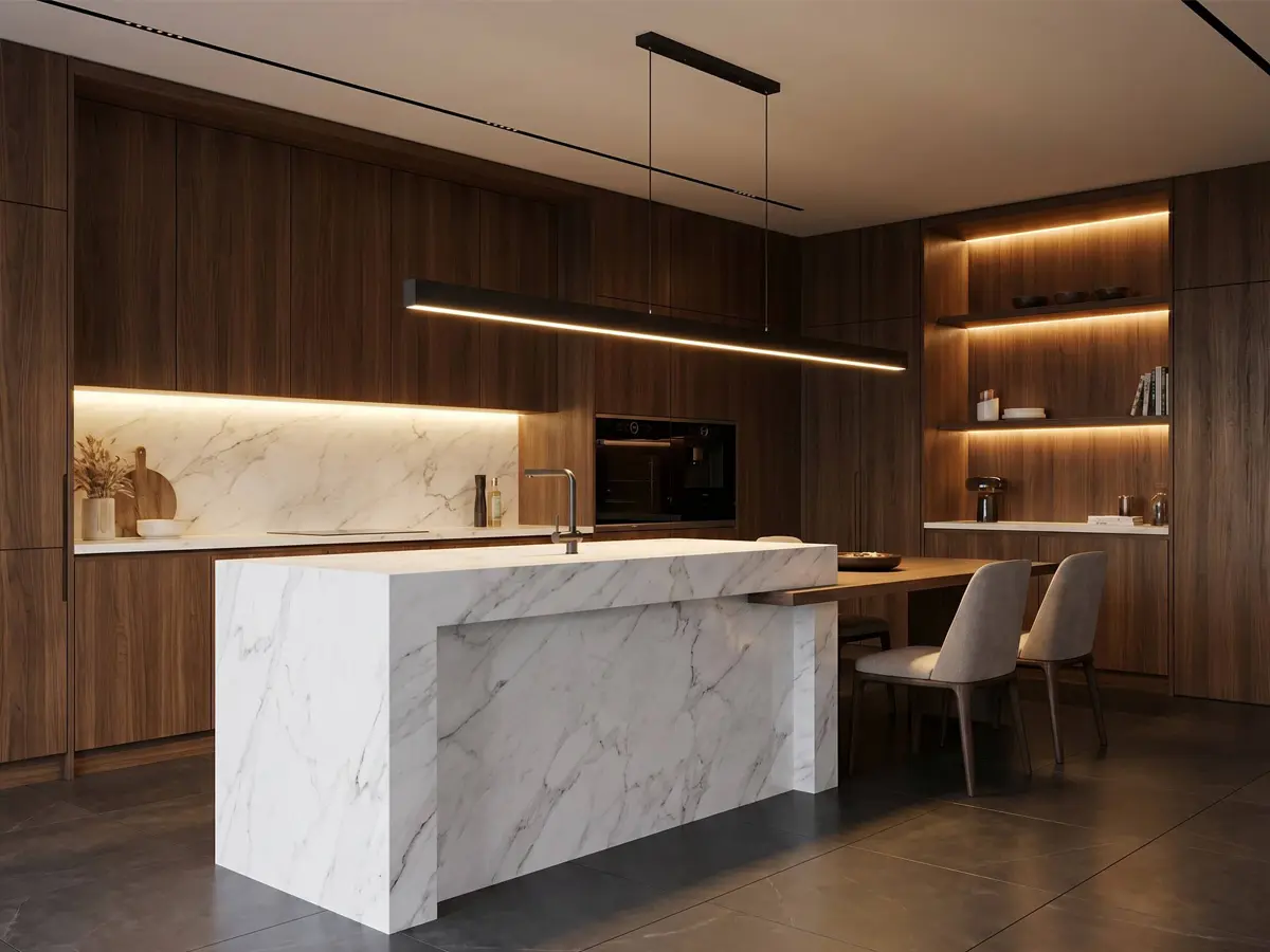 Cabinet lighting for kitchen furniture and wardrobe applications